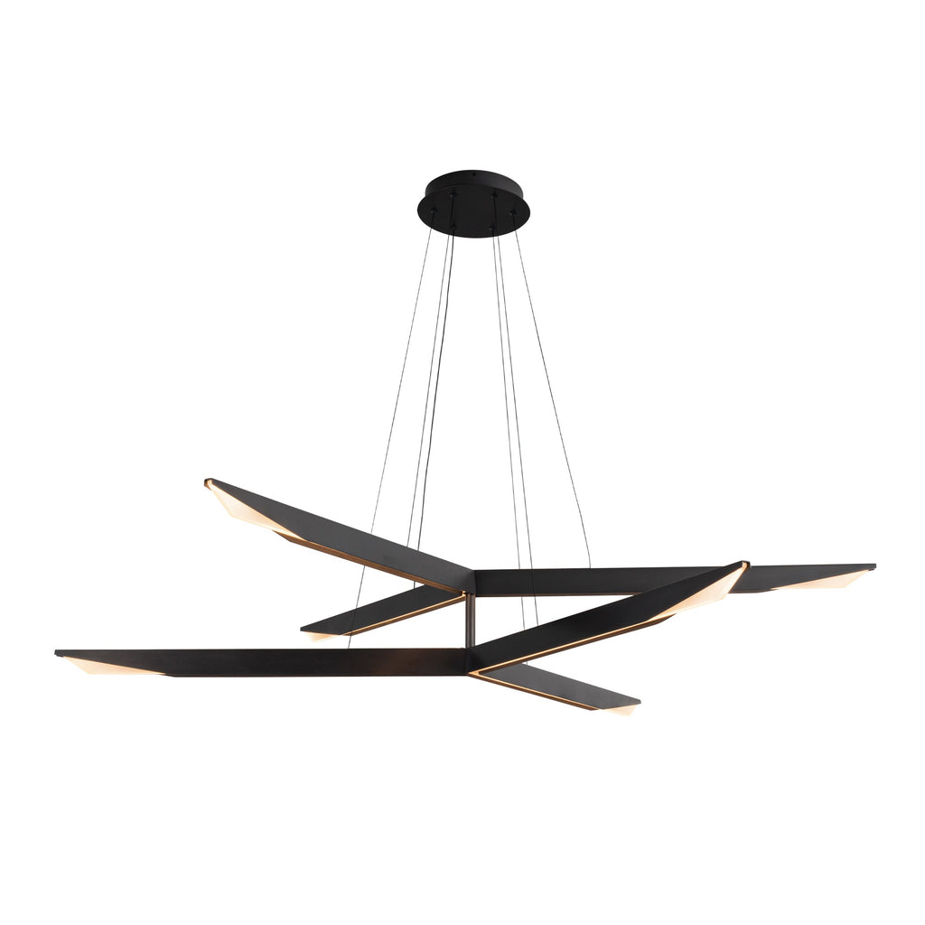 Tachi 42-in Chandelier — Urban Bronze [Universal Voltage and 0-10 Dimming]
