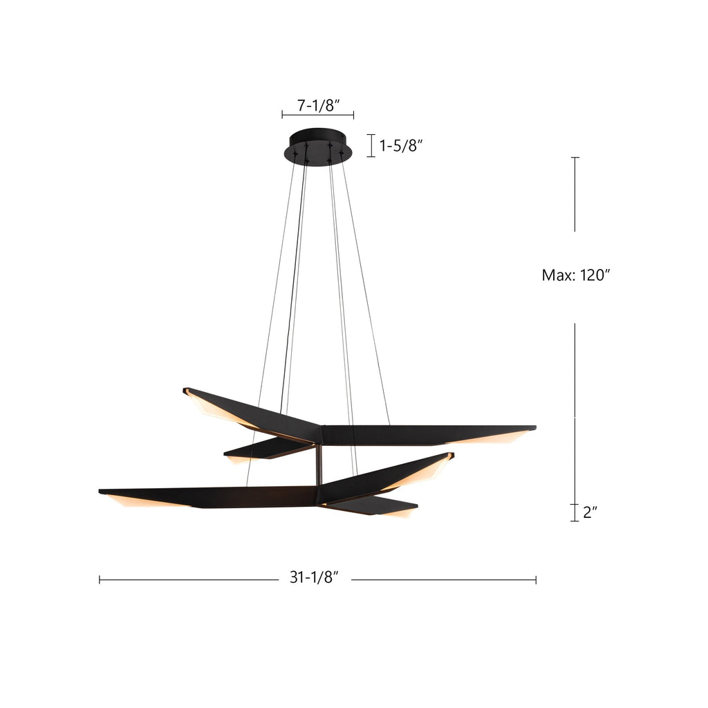 Tachi 42-in Chandelier