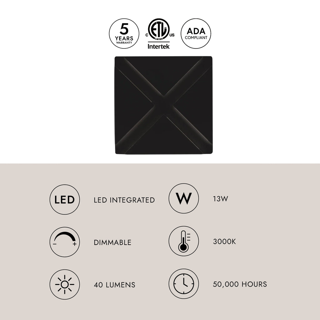 Tac 6-in Exterior Wall Sconce