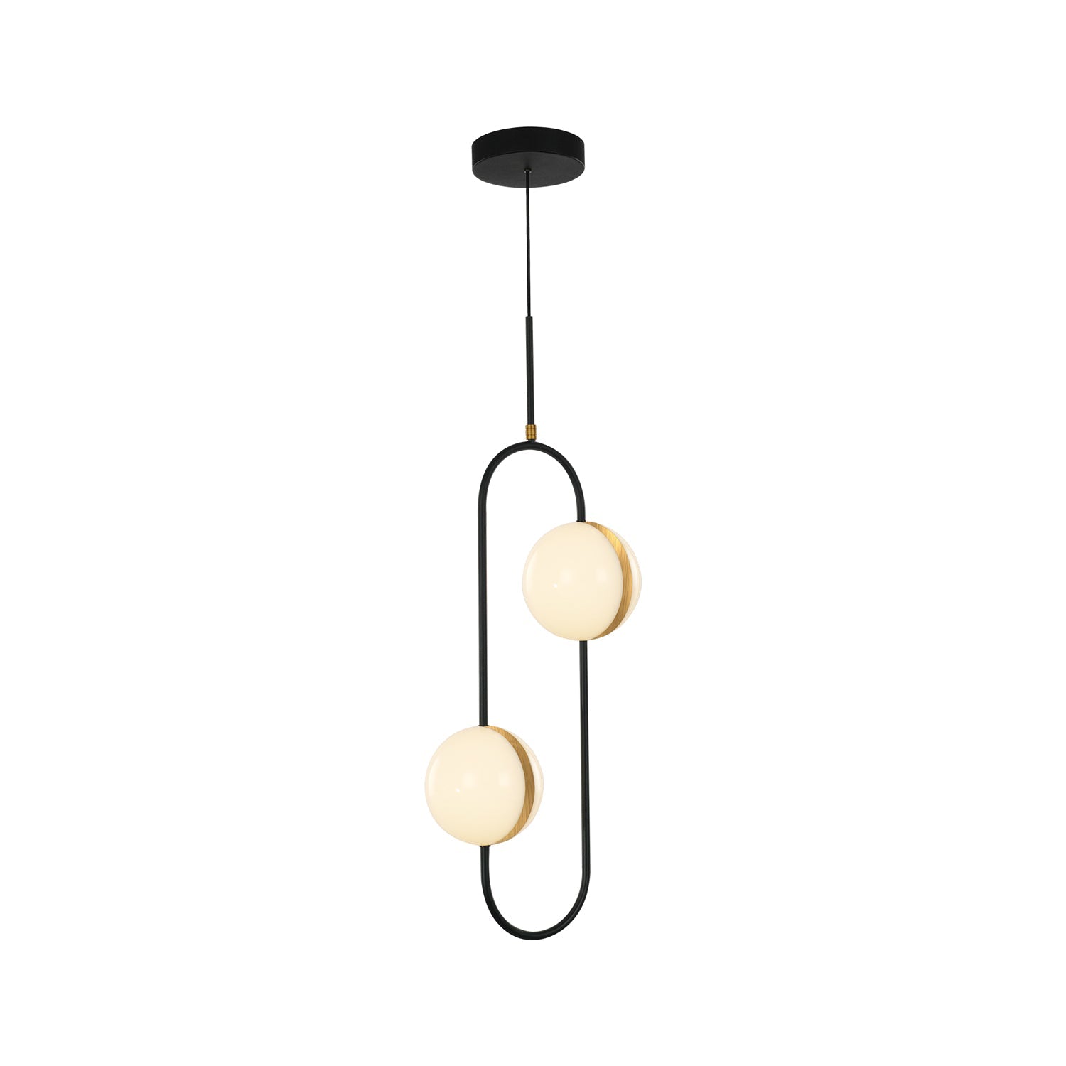 Tagliato 2 Head Pendant — Matte Black/Brushed Gold [Universal Voltage]
