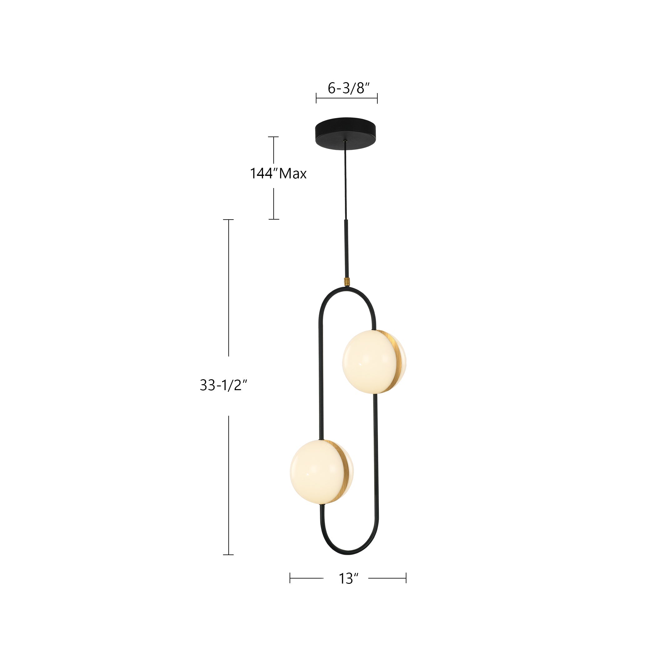 Tagliato 2 Head Pendant