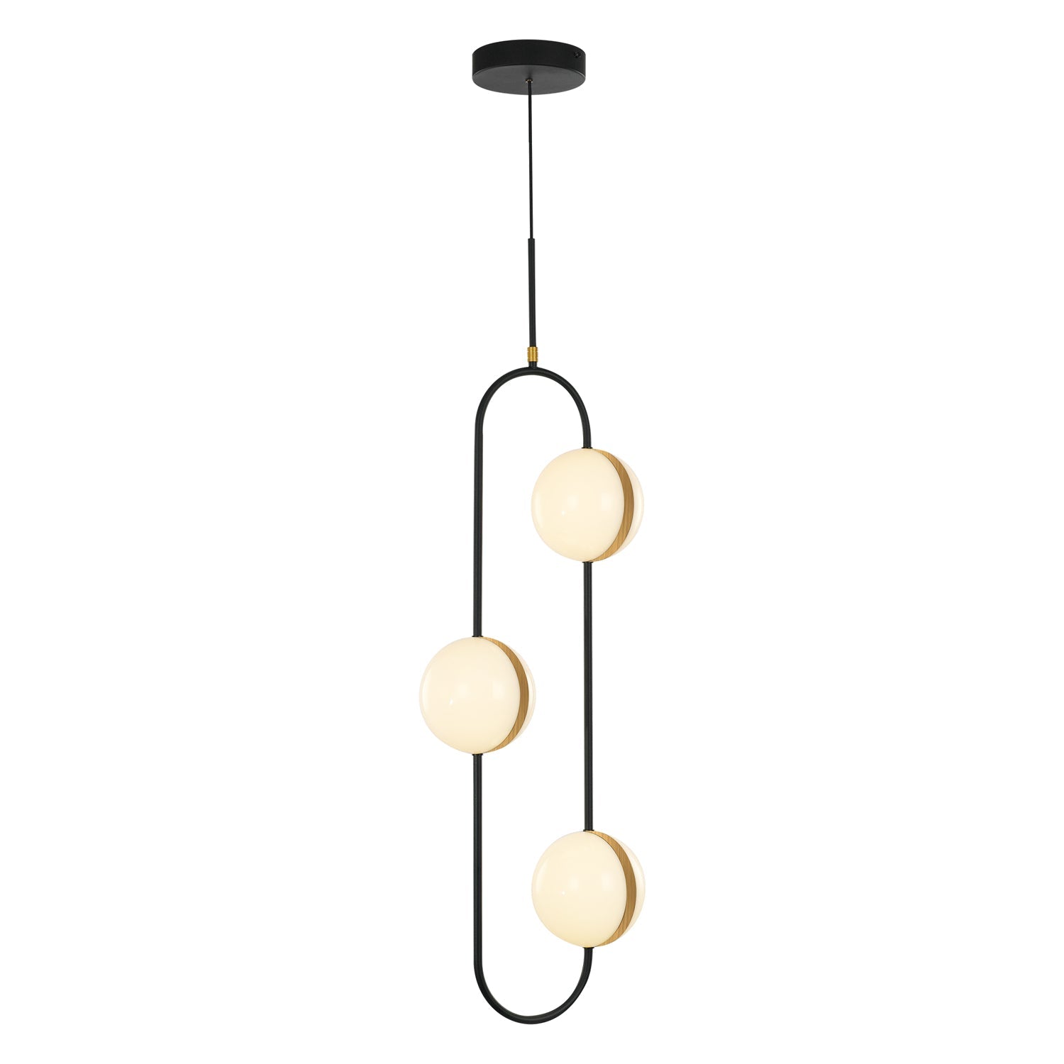 Tagliato 3 Head Pendant — Matte Black/Brushed Gold [Universal Voltage]