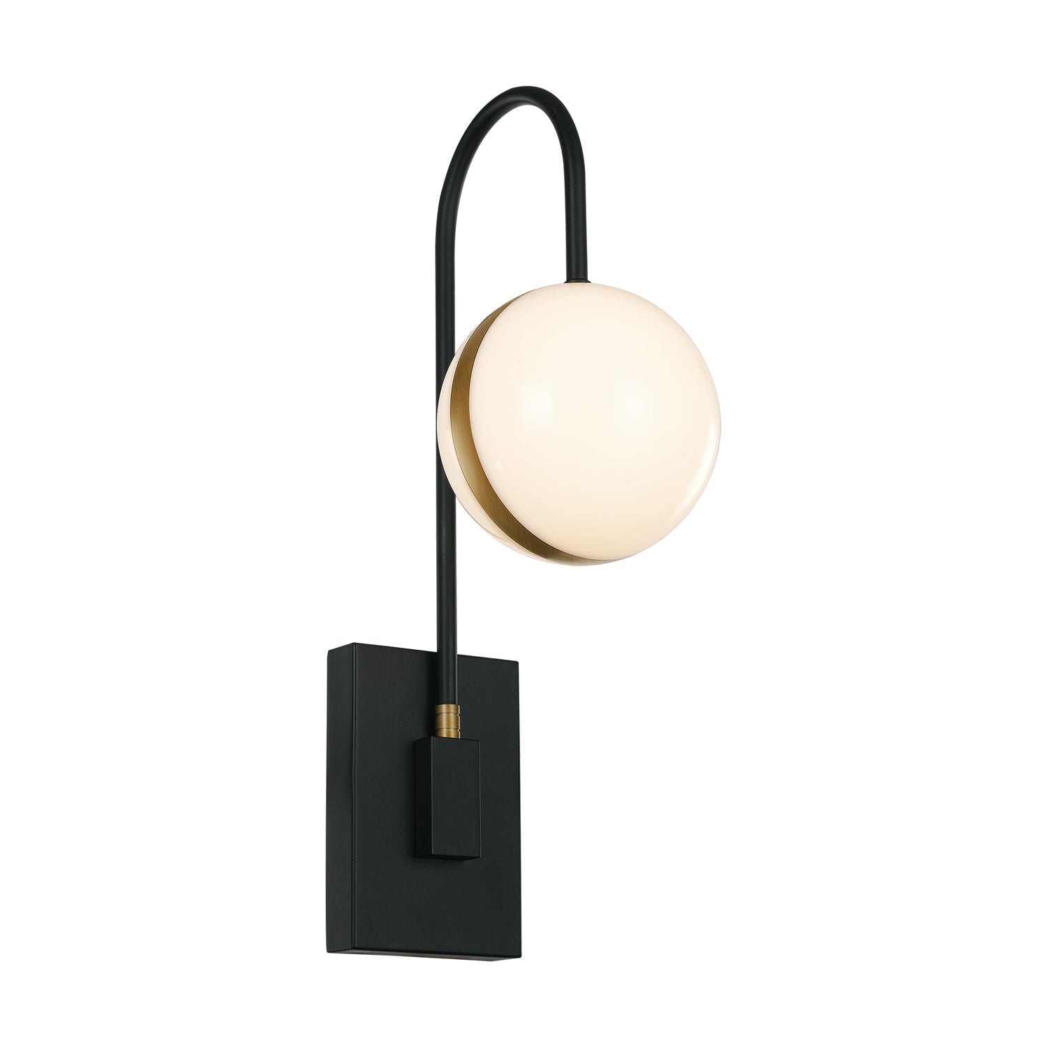 Tagliato 6-in Wall/Vanity Light — Matte Black/Brushed Gold [Universal Voltage]