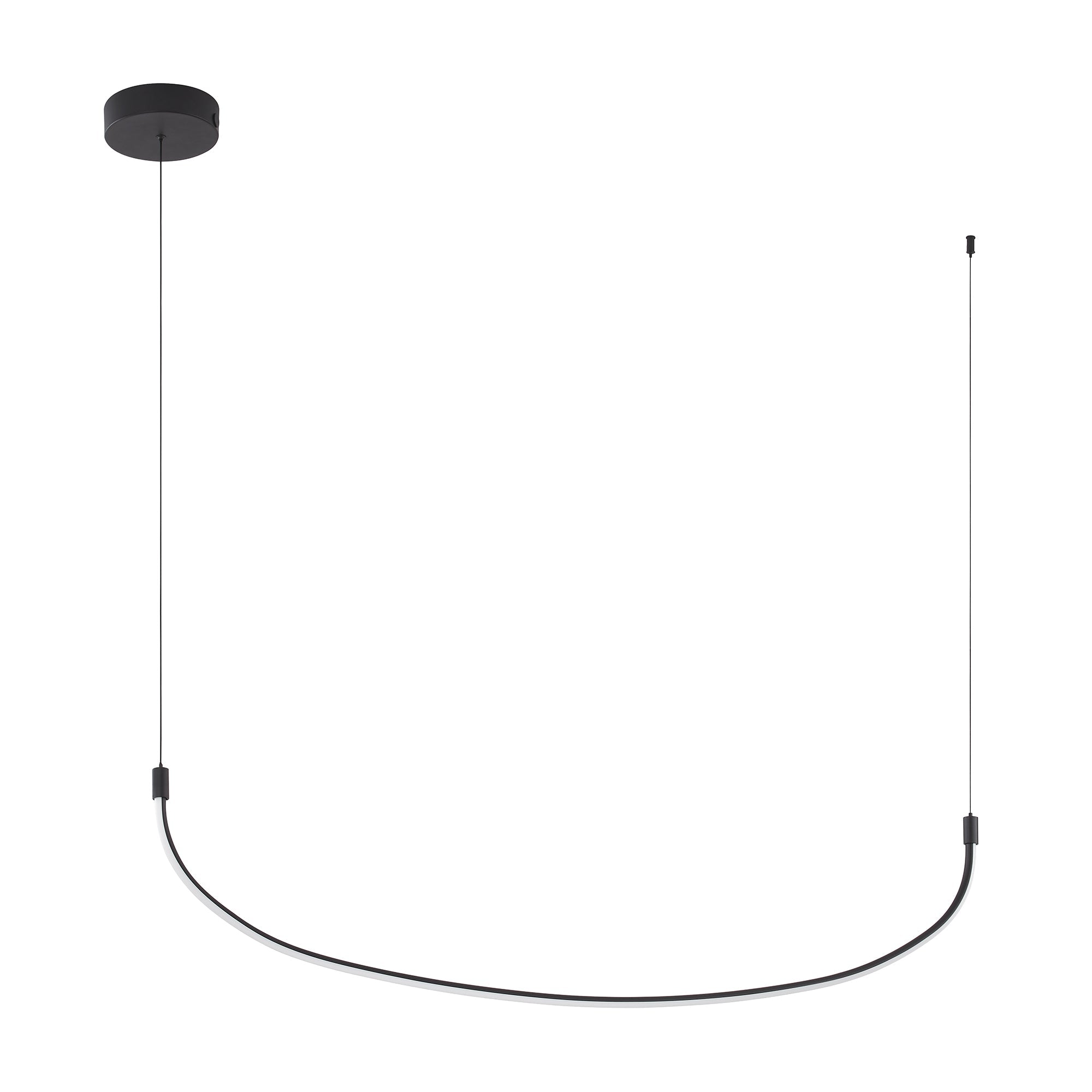 Talis 48-in Linear Pendant — Black [Universal Voltage]