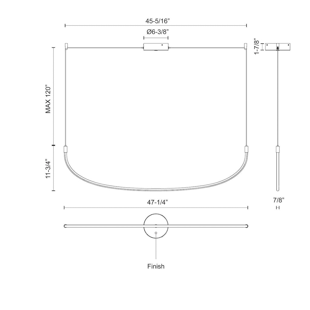 Talis 48-inch Linear Pendant