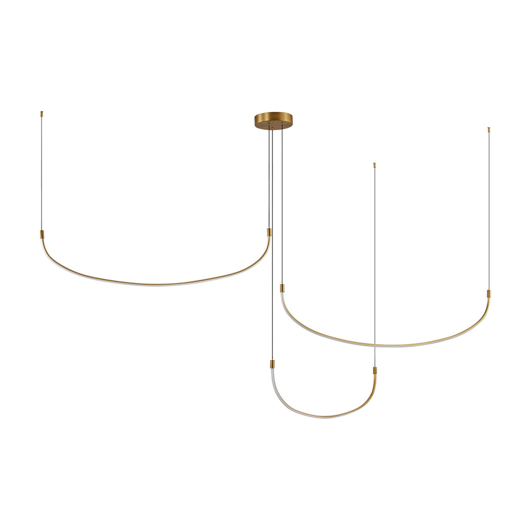 Talis 70-in Multi Pendant — Brushed Gold [Universal Voltage]