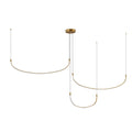 Talis 70-in Multi Pendant — Brushed Gold [Universal Voltage]