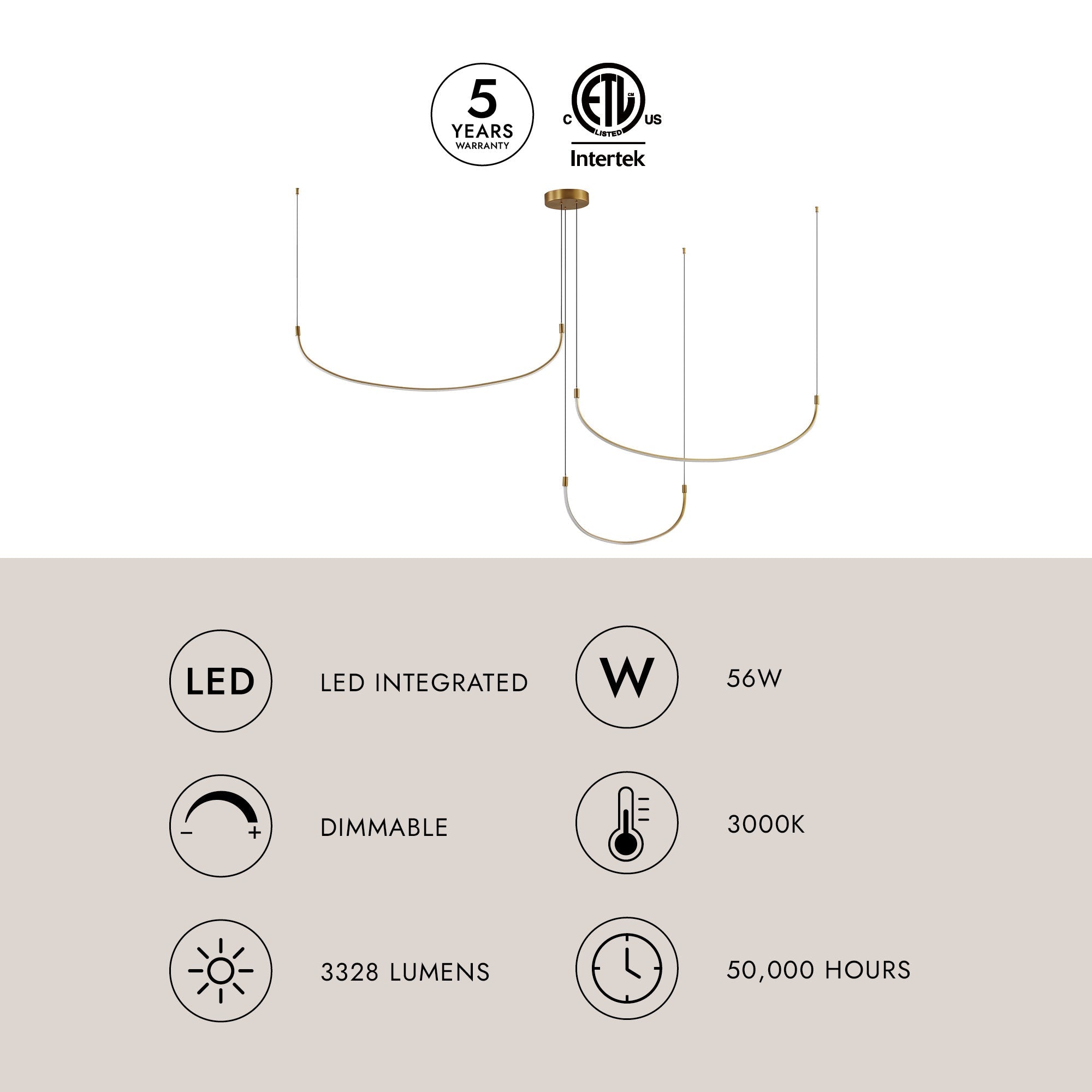 Talis 70-in Multi Pendant
