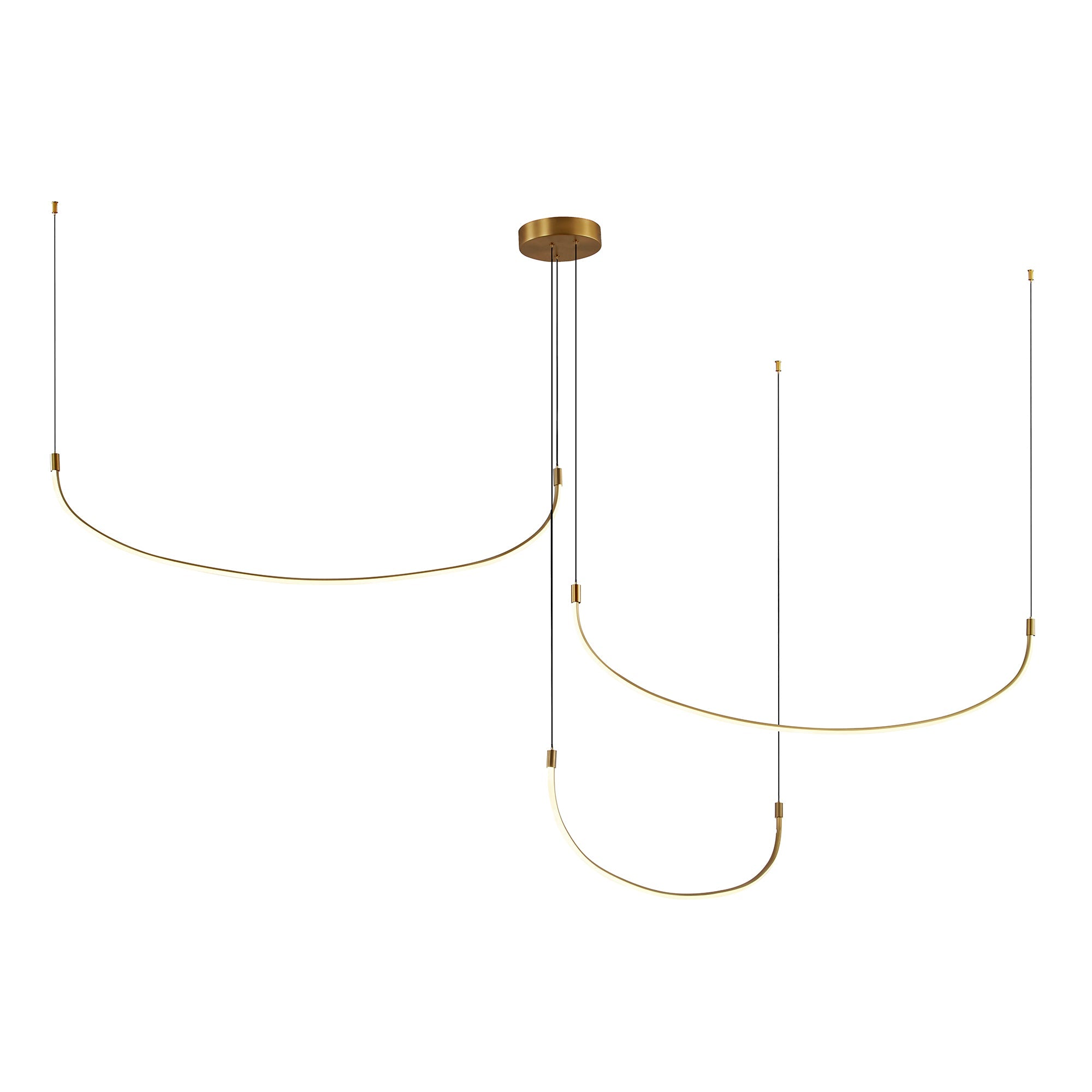 Talis 90-in Multi Pendant — Brushed Gold [Universal Voltage]