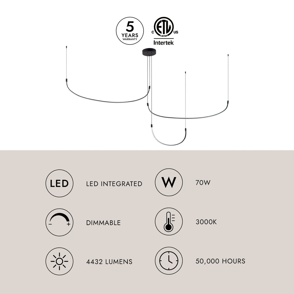 Talis 90-in Multi Pendant