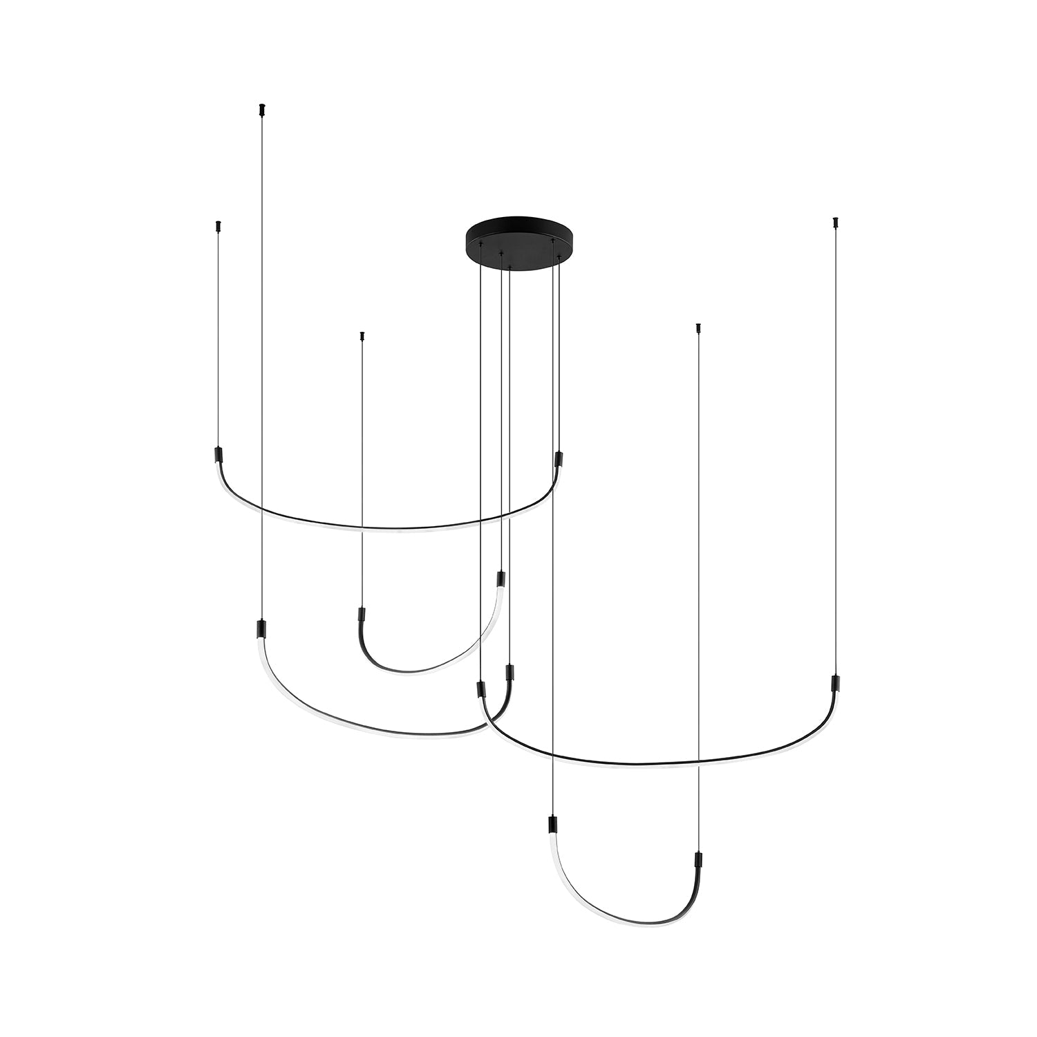 Talis 70-in Multi Pendant — Black [Universal Voltage]