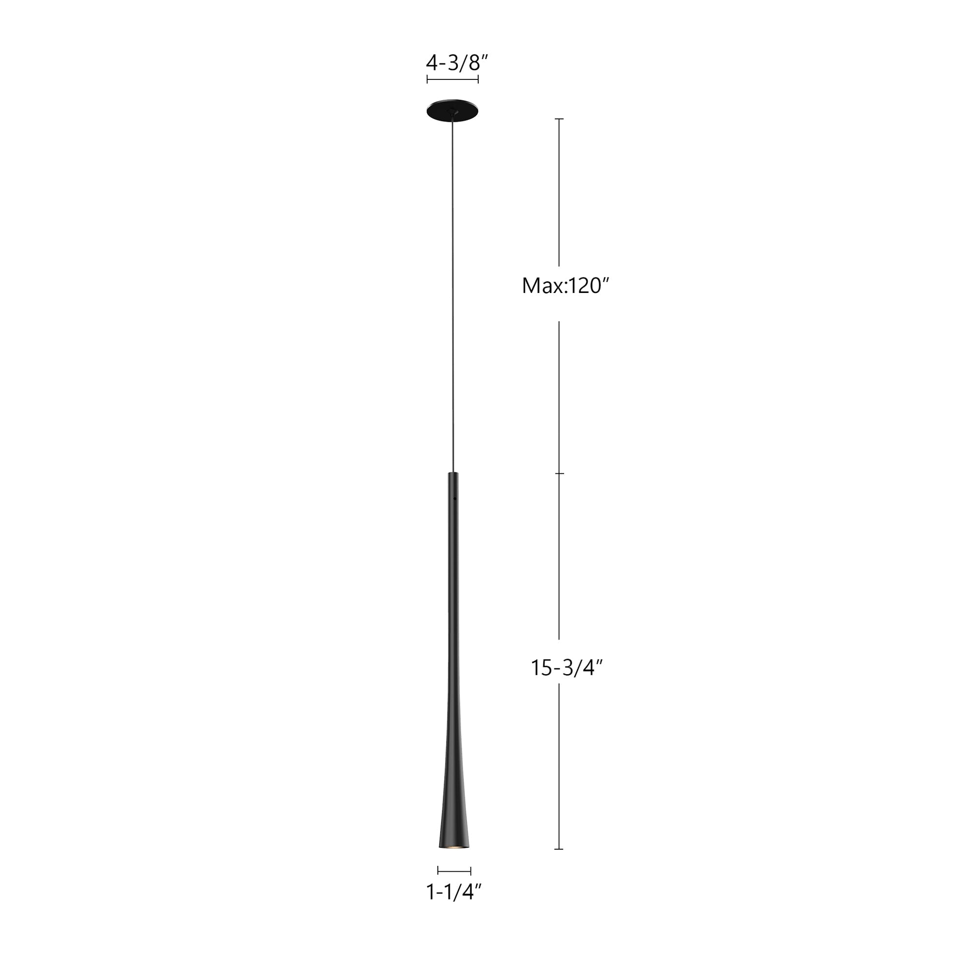 Taper 16-in Pendant