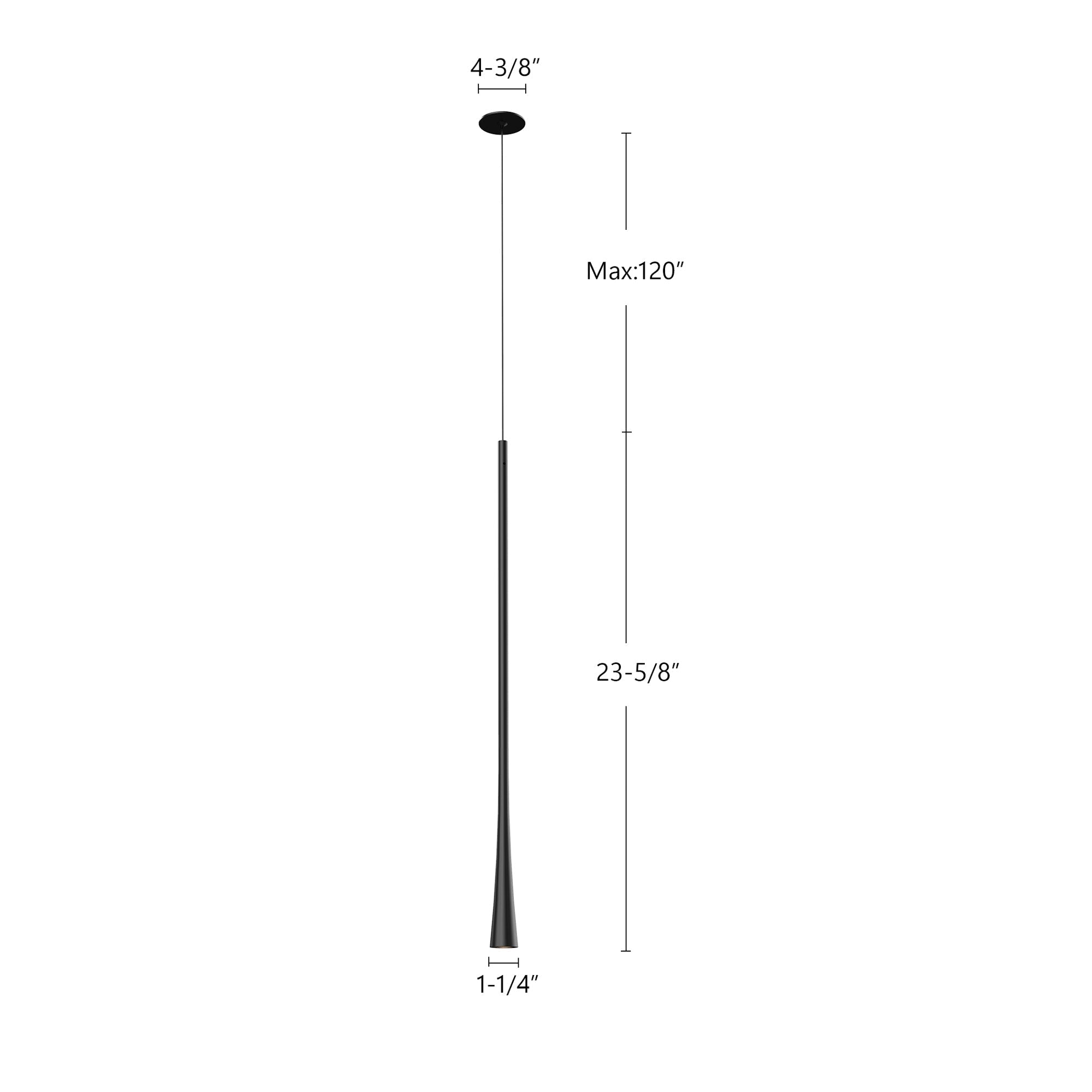 Taper 24-in Pendant