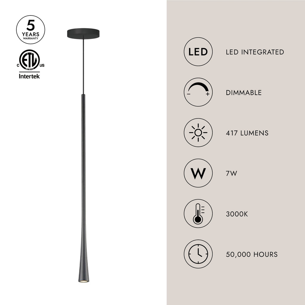 Taper 24-in Pendant