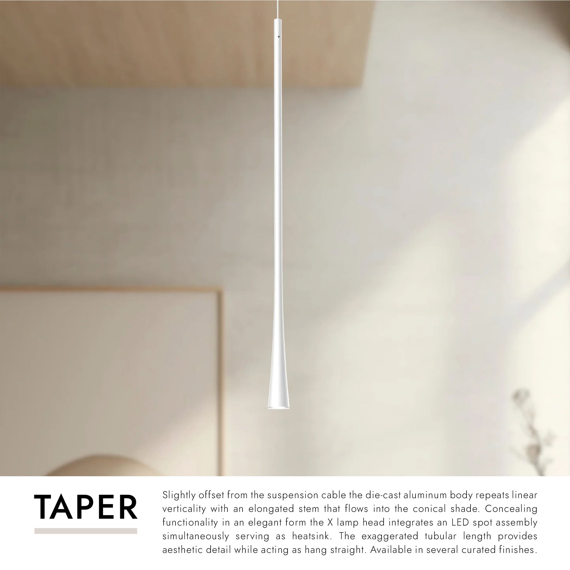Taper 24-in Pendant