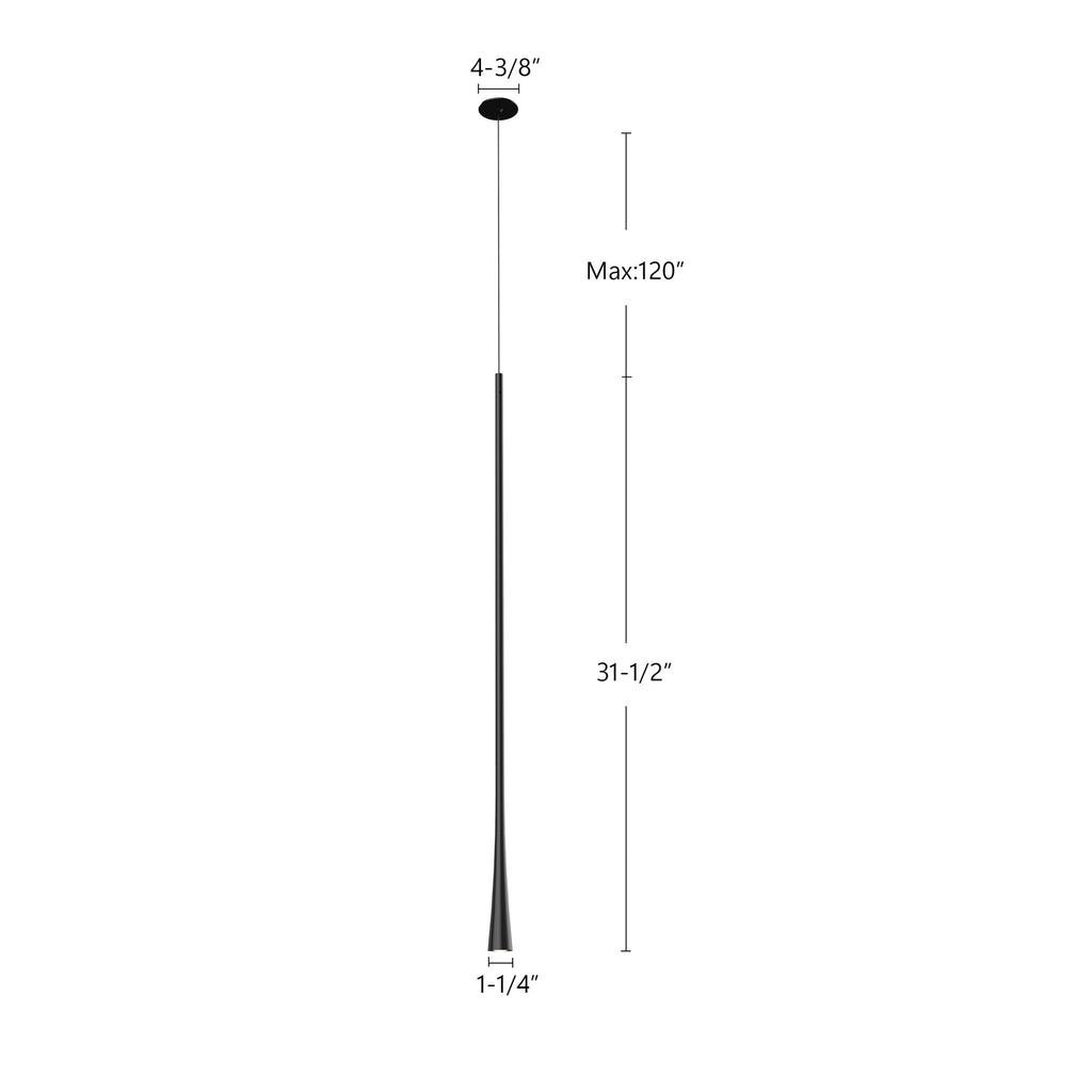 Taper 32-in Pendant