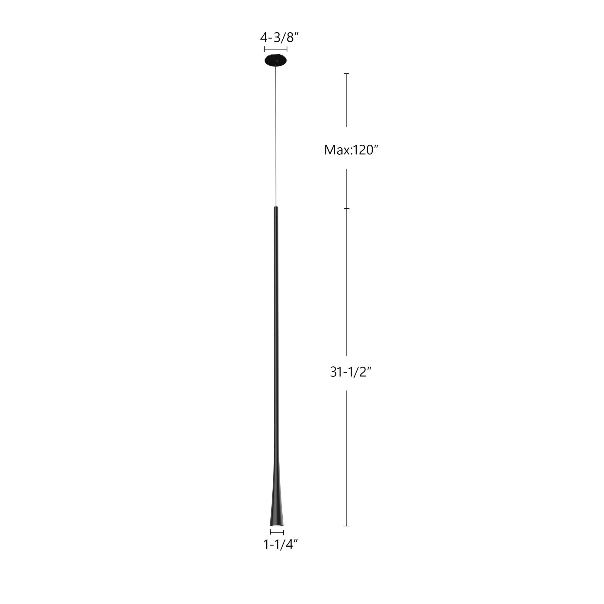 Taper 32-in Pendant