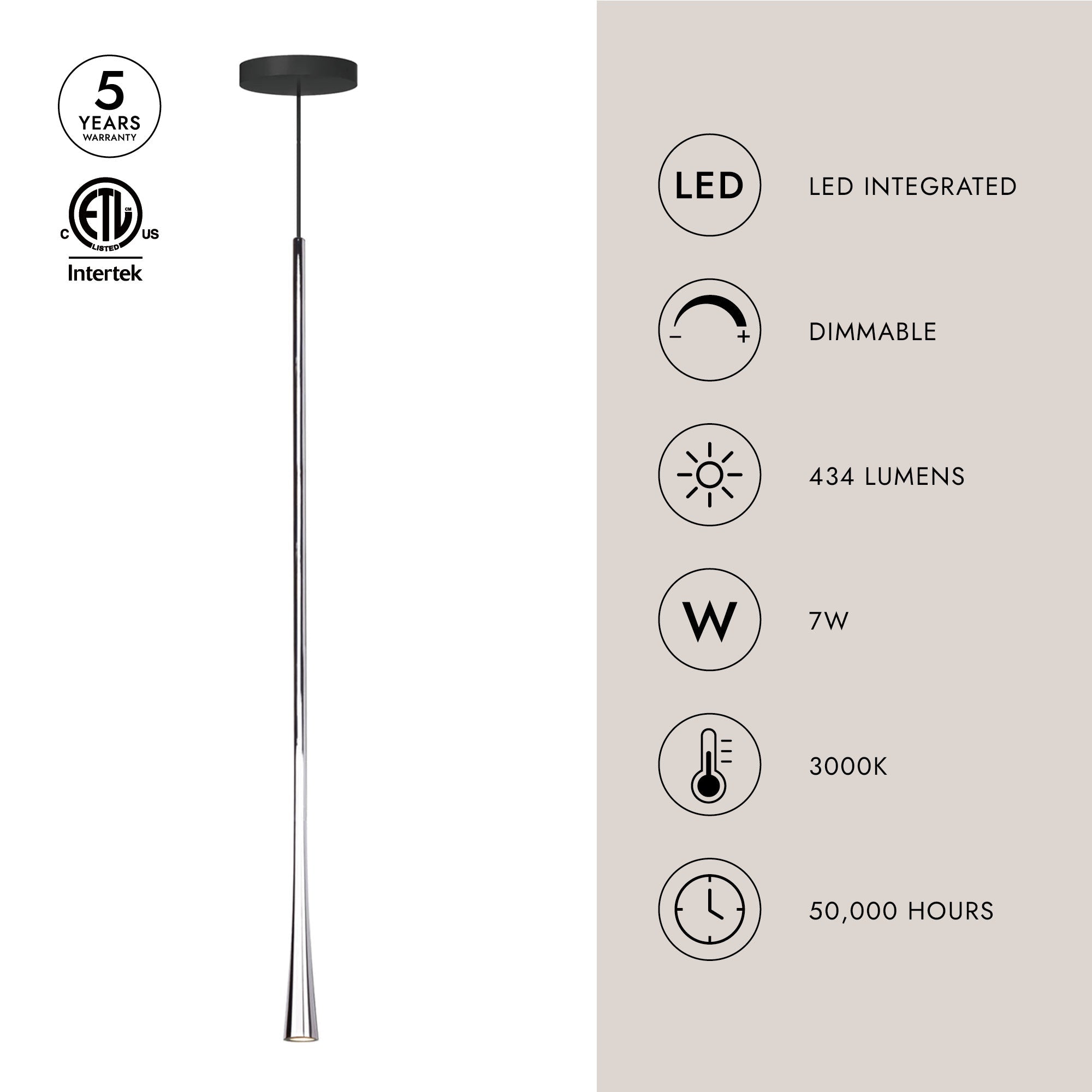 Taper 32-in Pendant