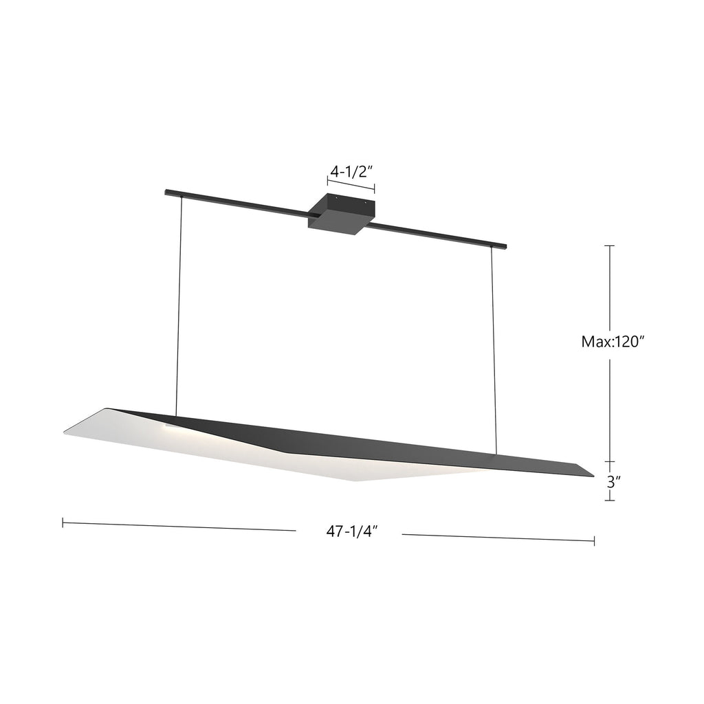 Taro 48-in Linear Pendant