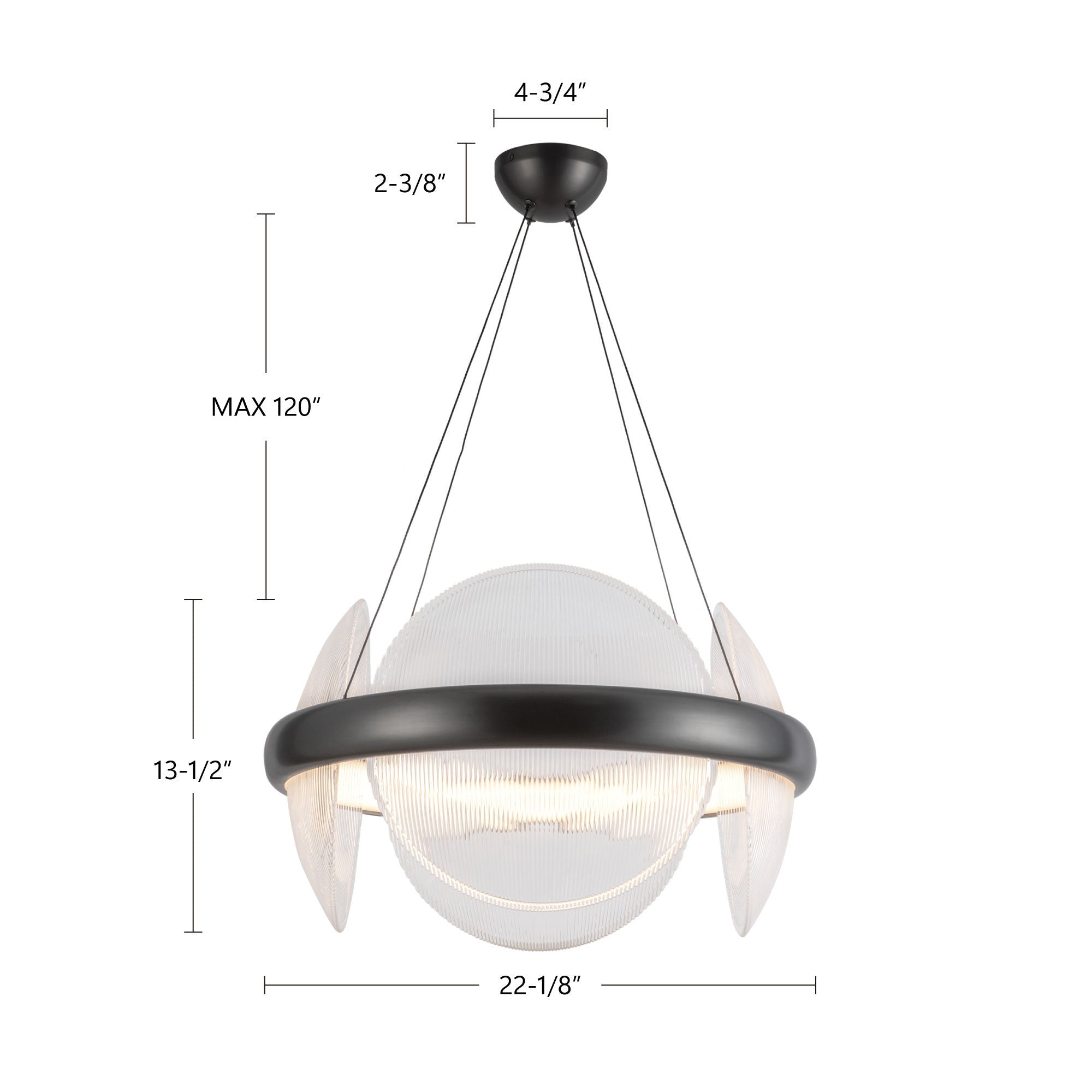 Taurus 22-in Chandelier
