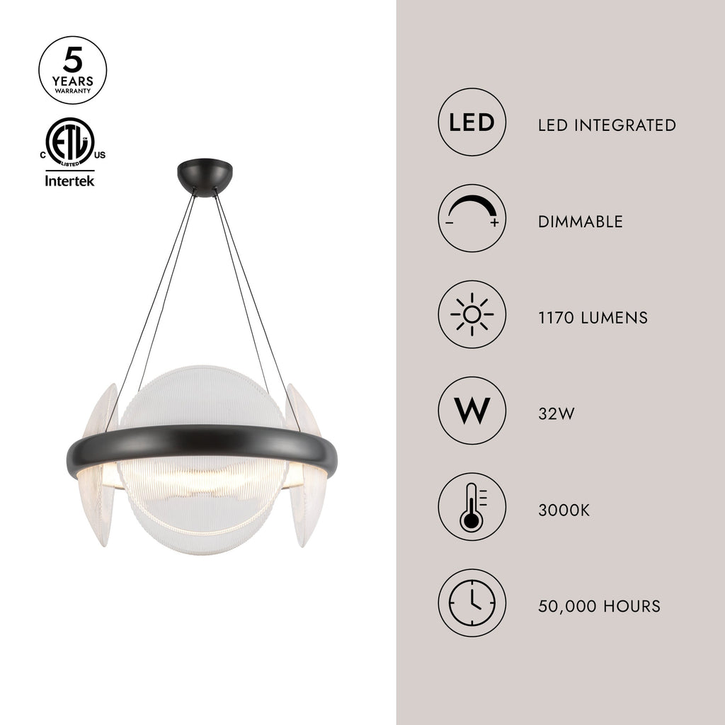 Taurus 22-in Chandelier