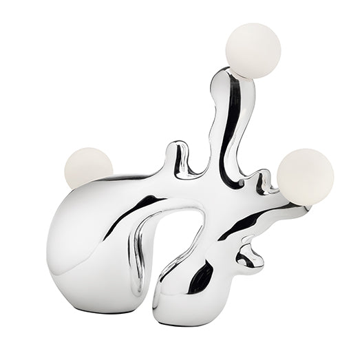 Tearscape 14-in Table Lamp — Chrome