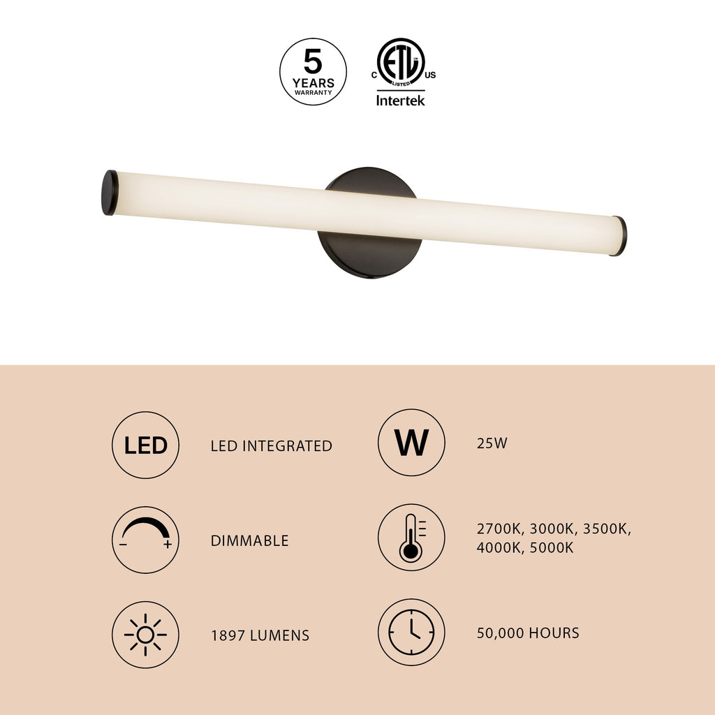 Tectra 24-in Wall/Vanity Light