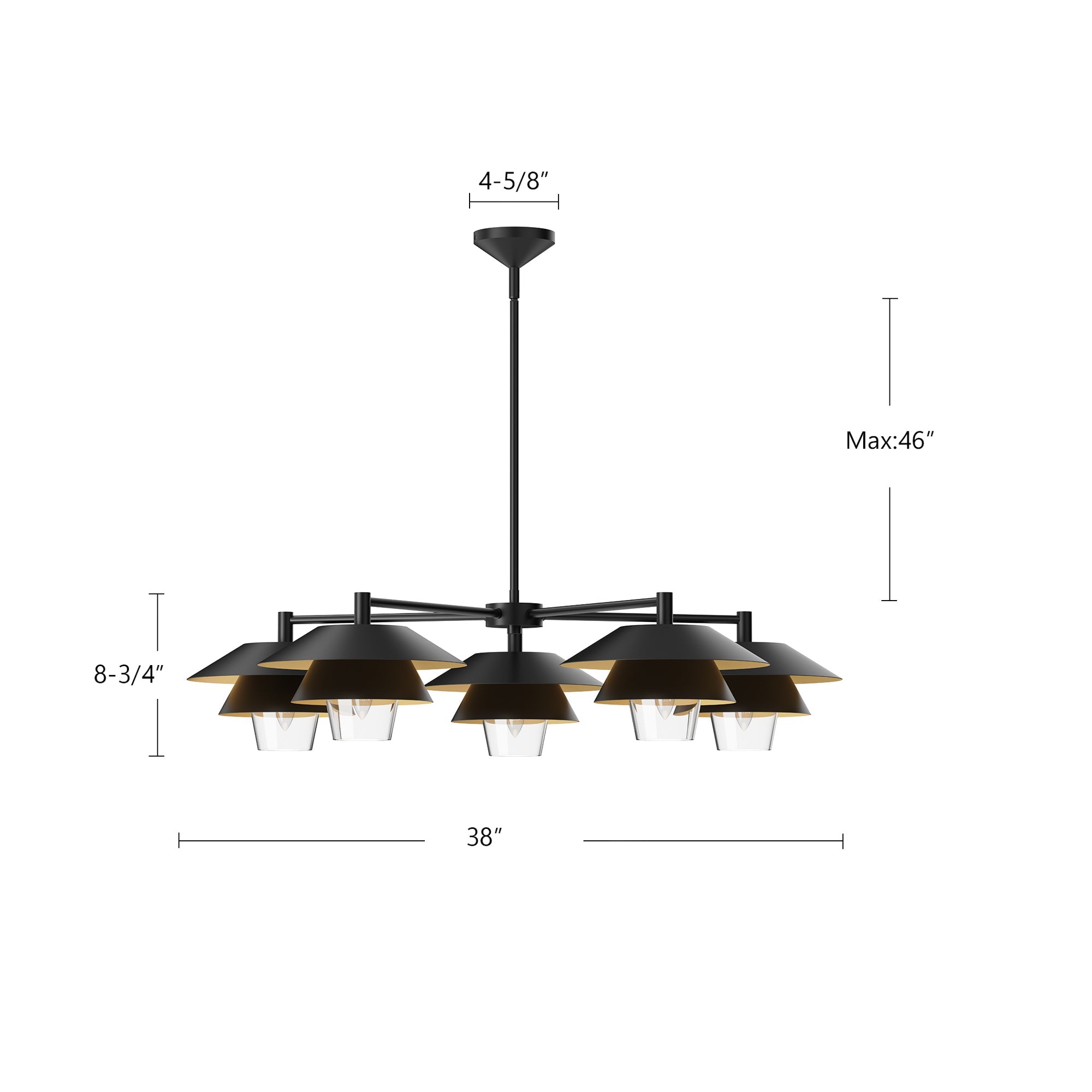 Tetsu 38-in Chandelier
