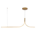 Thread 5-ft Linear Pendant — Brushed Gold [Universal Voltage and 0-10 Dimming]