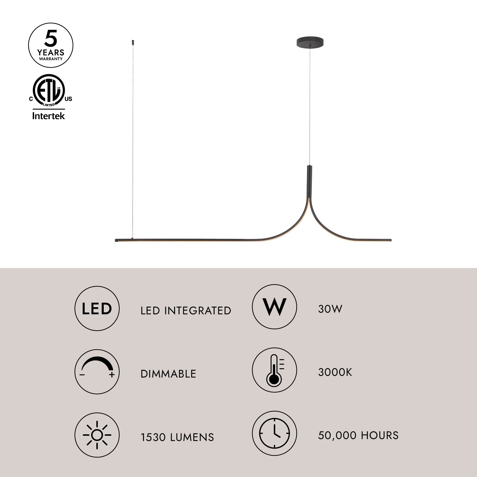 Thread 5-ft Linear Pendant