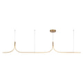 Thread 10-ft Linear Pendant — Brushed Gold [Universal Voltage and 0-10 Dimming]
