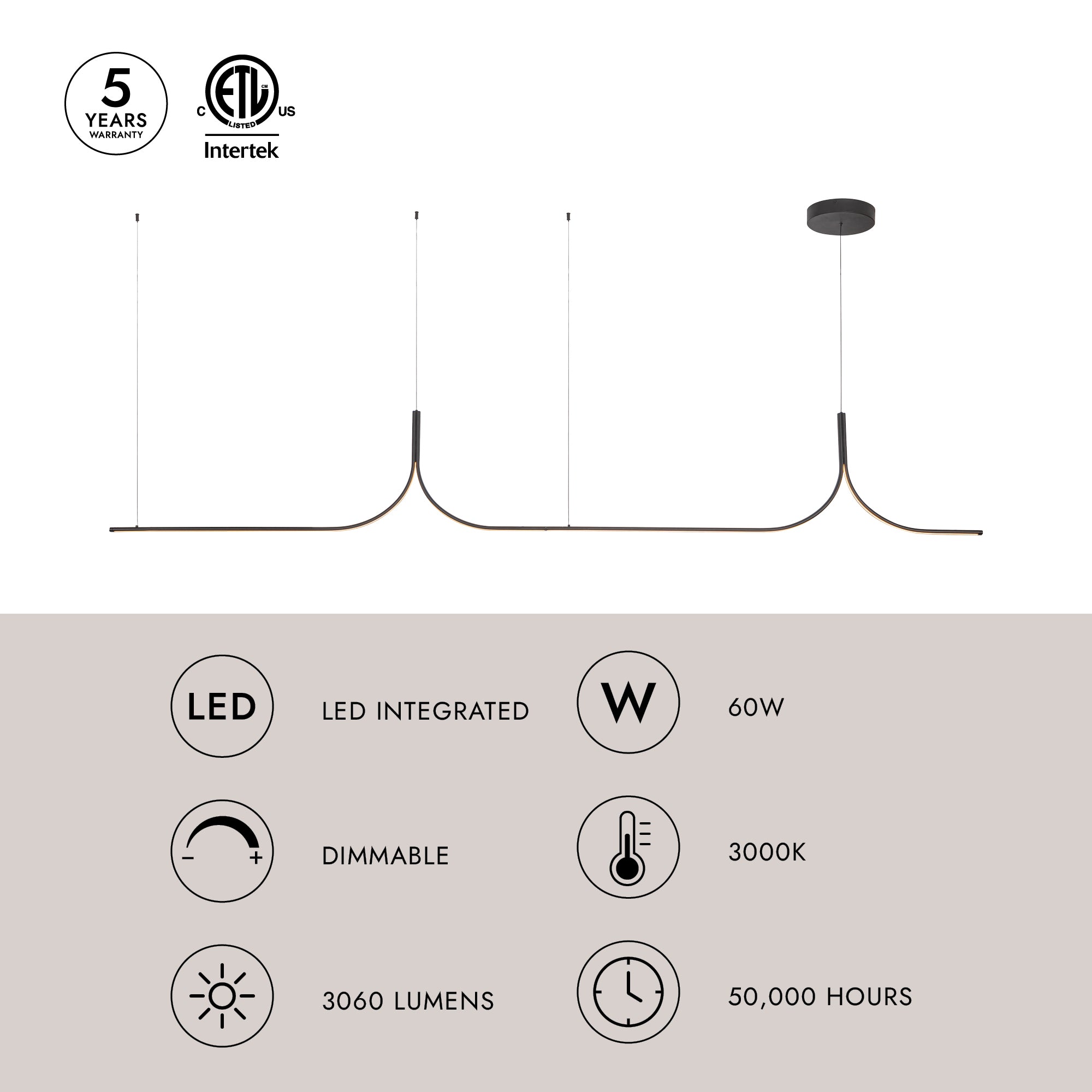 Thread 10-ft Linear Pendant