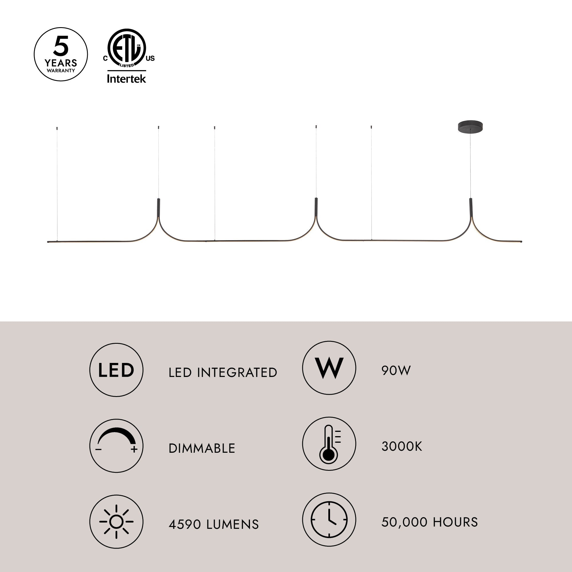 Thread 15-ft Linear Pendant