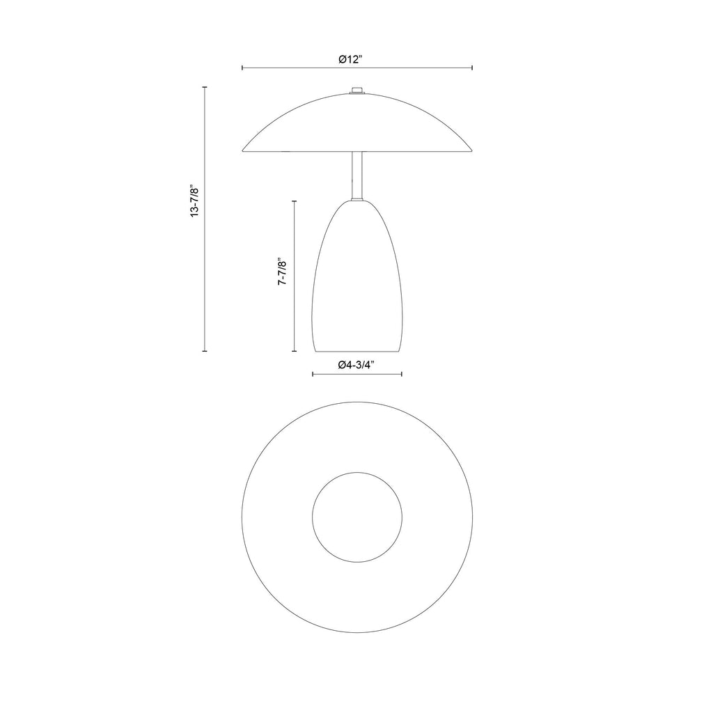 Poppy 12-in Table Lamp