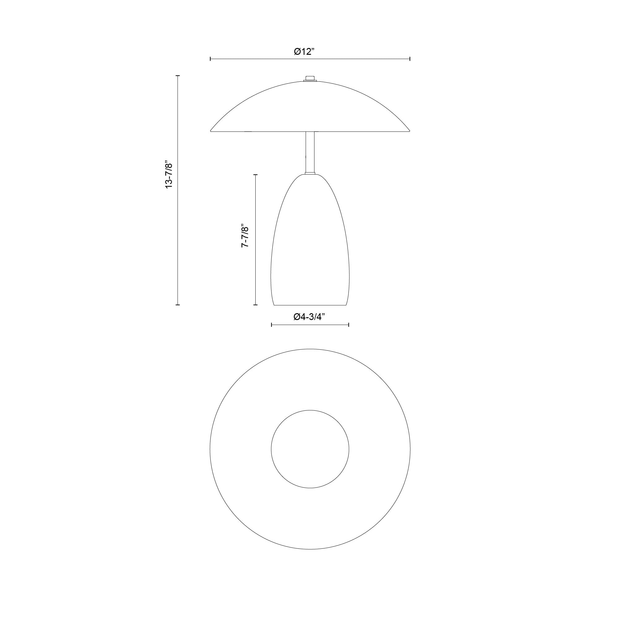 Poppy 12-in Table Lamp