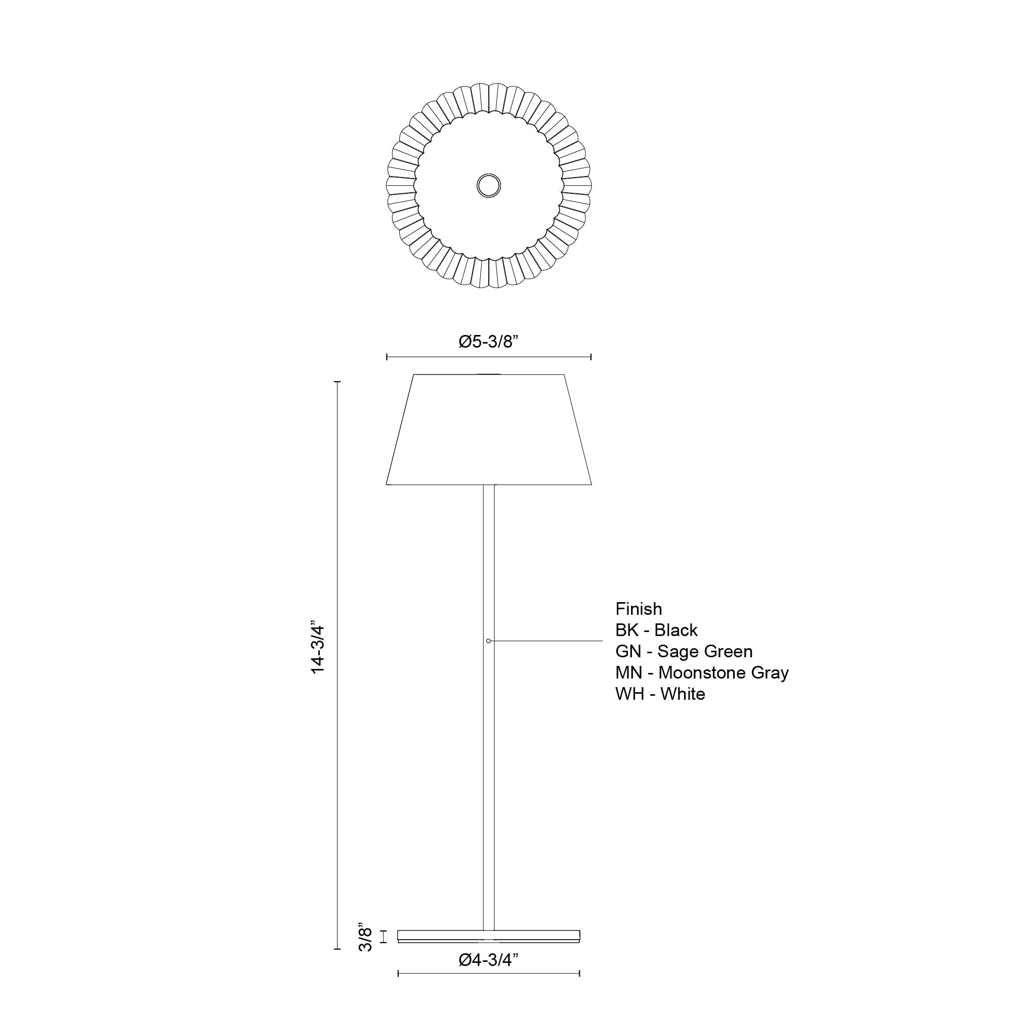 Dario 14-in Table Lamp