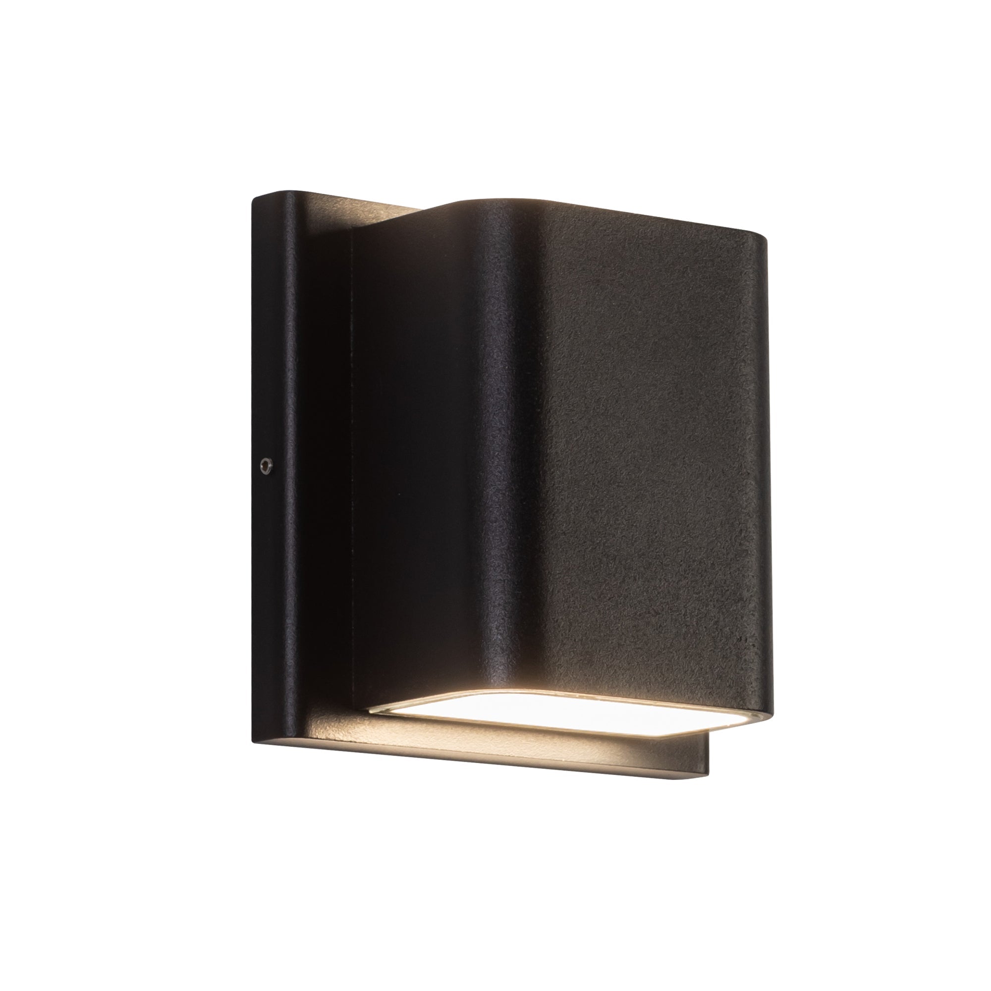 Tolan 4-in All-terior Up/Down Wall Light — Black [Universal Voltage and 3 Selectable Color Temperatures]