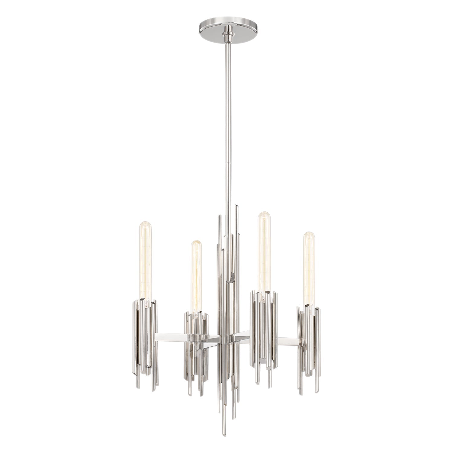 Torres 19-in Chandelier — Polished Nickel