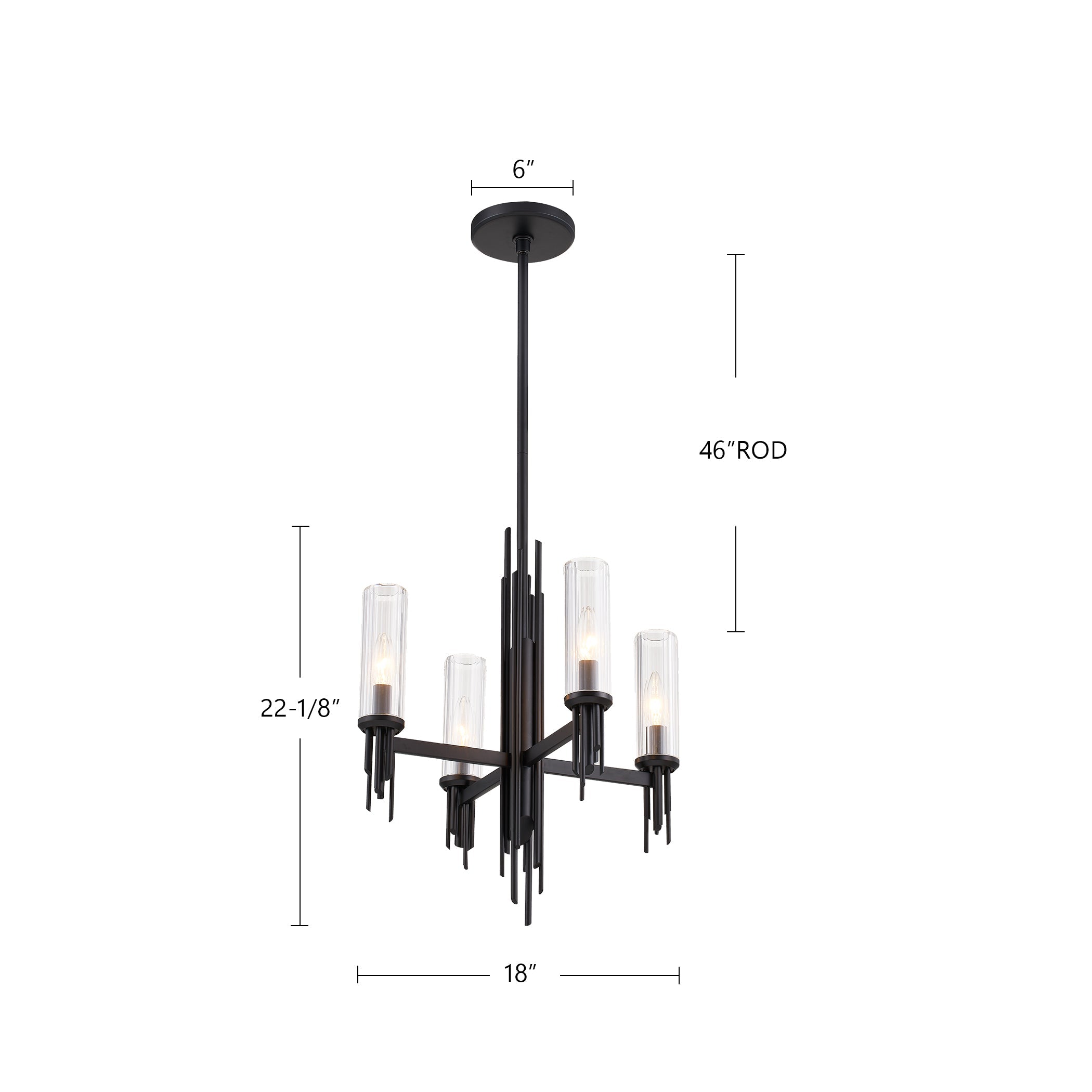Torres 18-in Chandelier