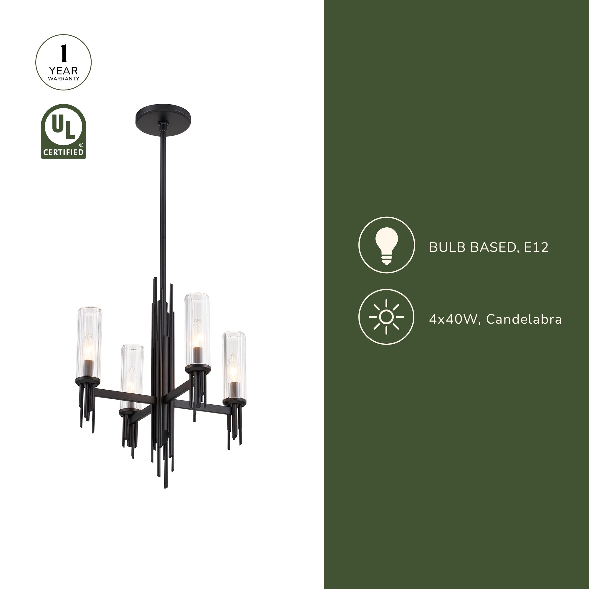Torres 18-in Chandelier