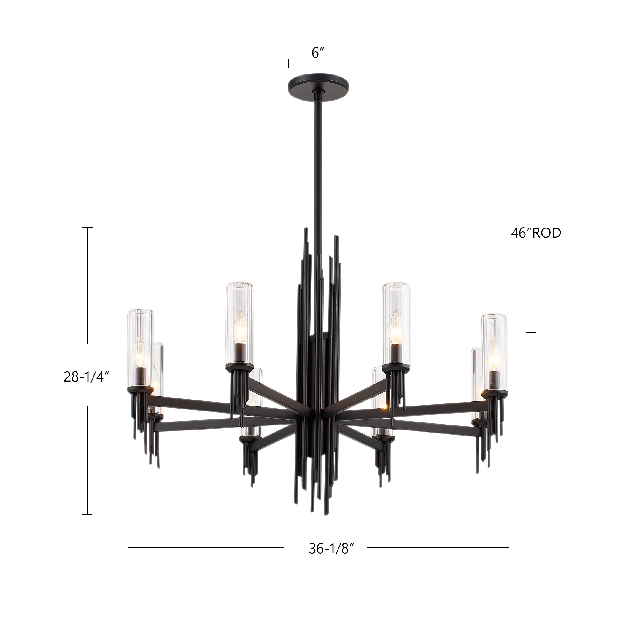 Torres 36-in Chandelier