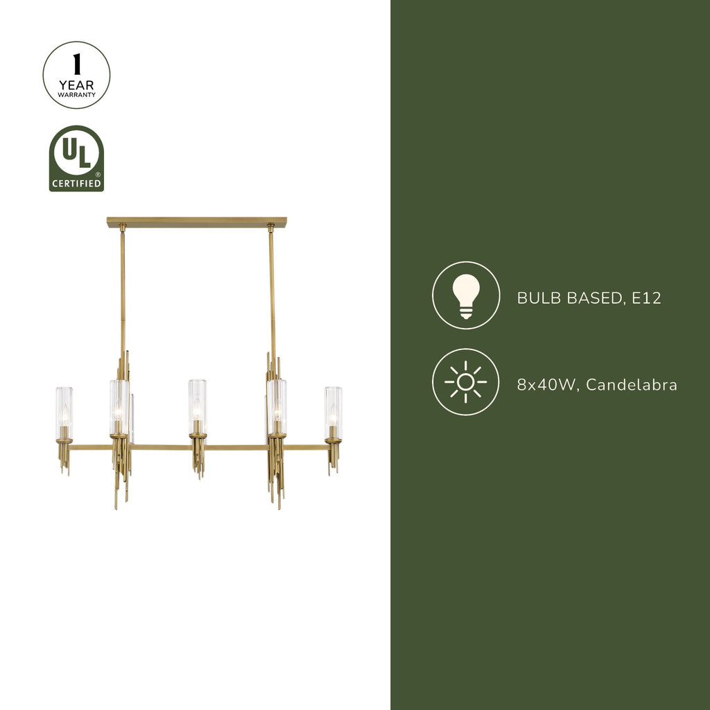 Torres 38-in Linear Pendant