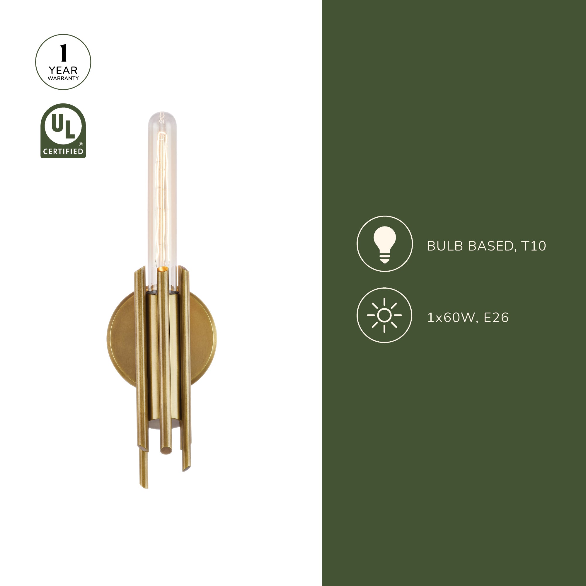 Torres 9-in Wall/Vanity Light