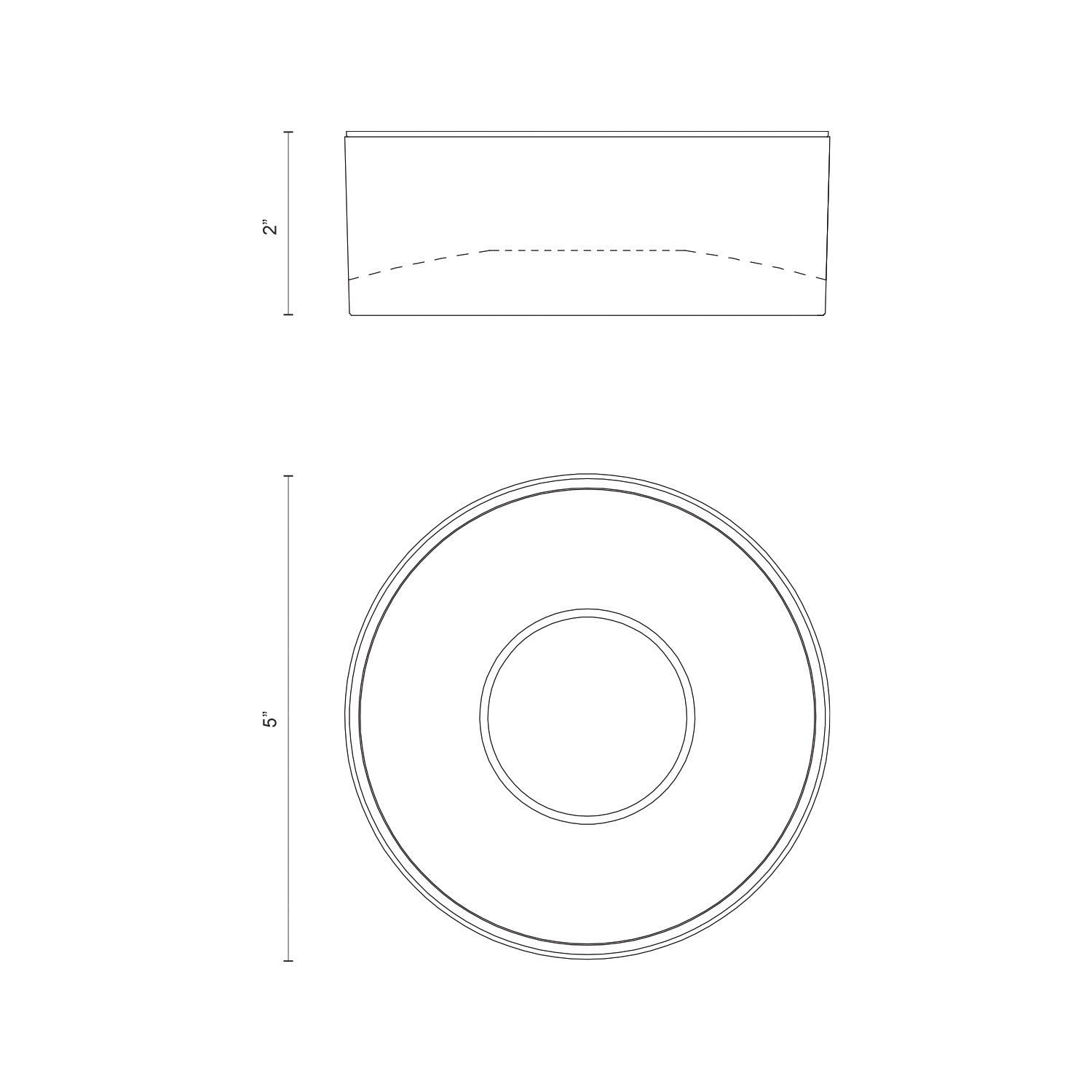 Trenton 5-in Exterior Ceiling