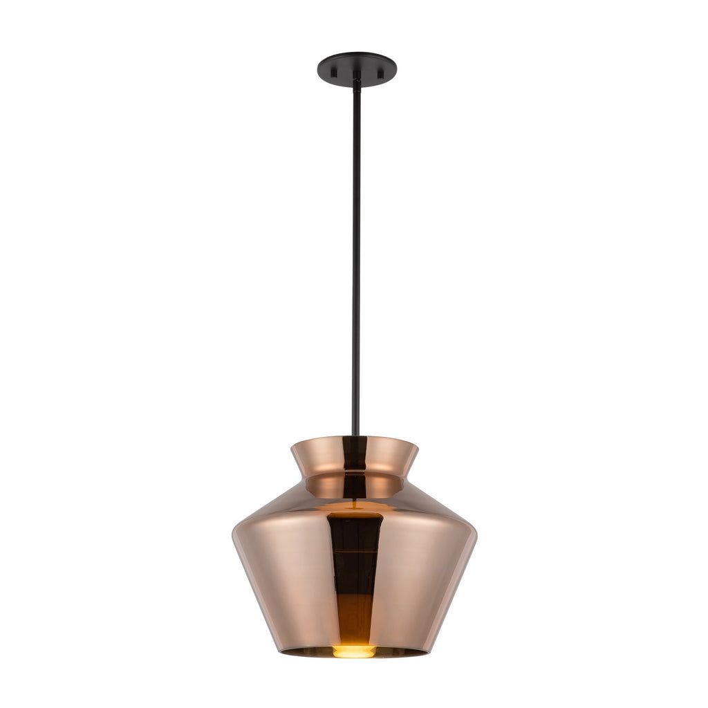 Trinity 13-in Pendant — Black/Copper