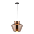Trinity 13-in Pendant — Black/Copper