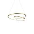 Twist 19-in Pendant — Antique Brass