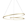 Twist 32-in Pendant — Antique Brass