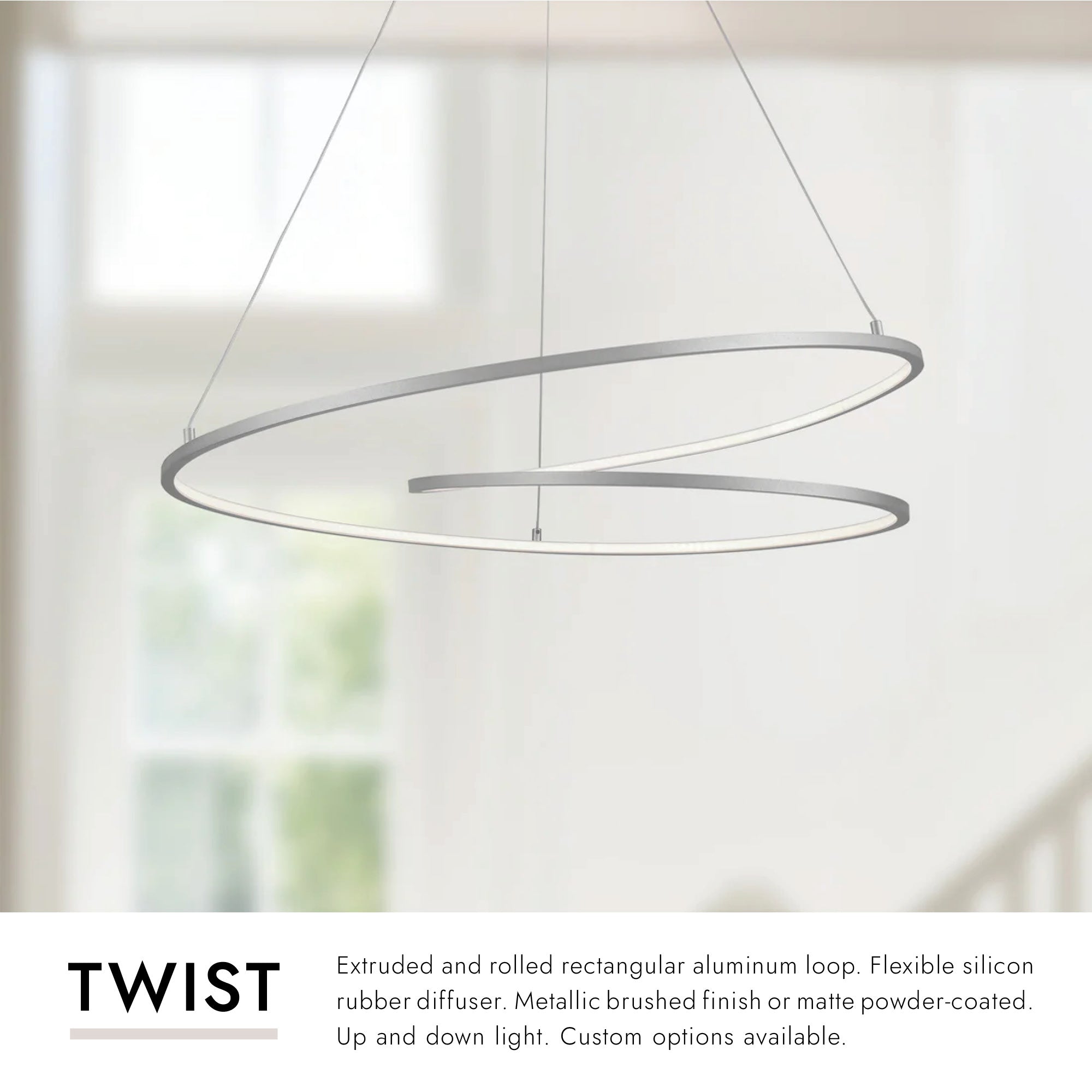 Twist 32-in Pendant