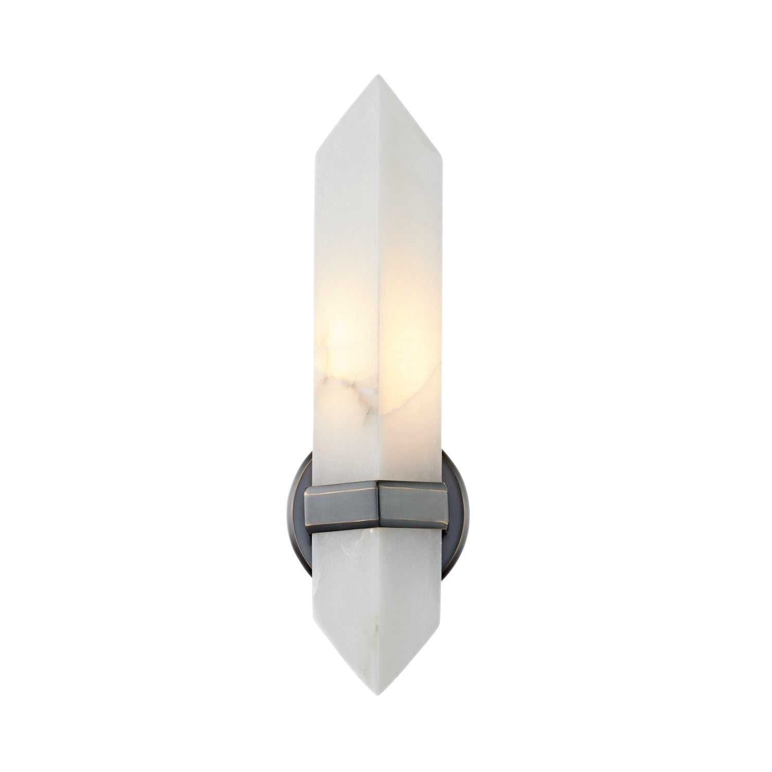 Valencia 5-in Wall/Vanity Light — Urban Bronze/Alabaster